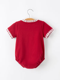 Pumpkin Embroidery Baby Boy Romper