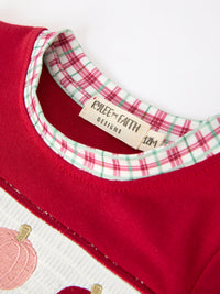 Pumpkin Embroidery Baby Boy Romper