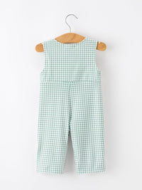 Fall Embroidered Pumpkin Boys Romper