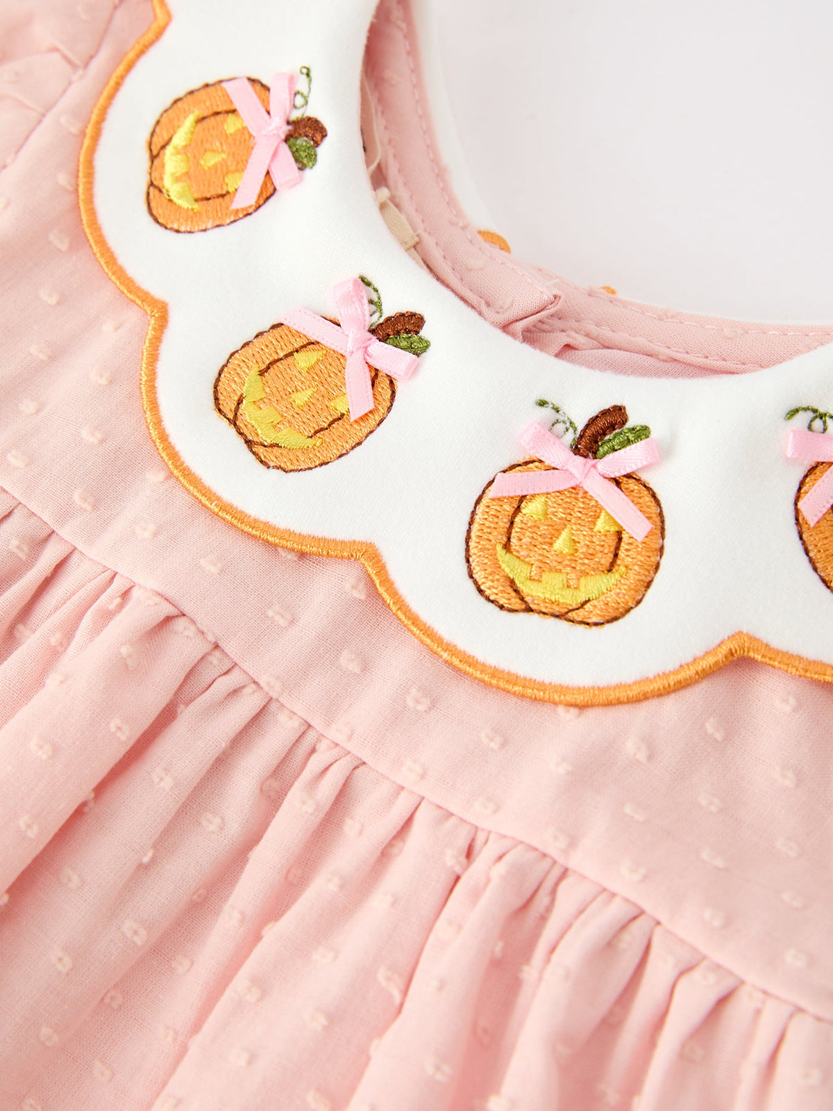 Fall Embroidered Girls Bloomer Set