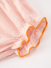 Fall Embroidered Girls Bloomer Set