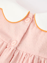 Fall Applique Girls Puff Sleeve Dress