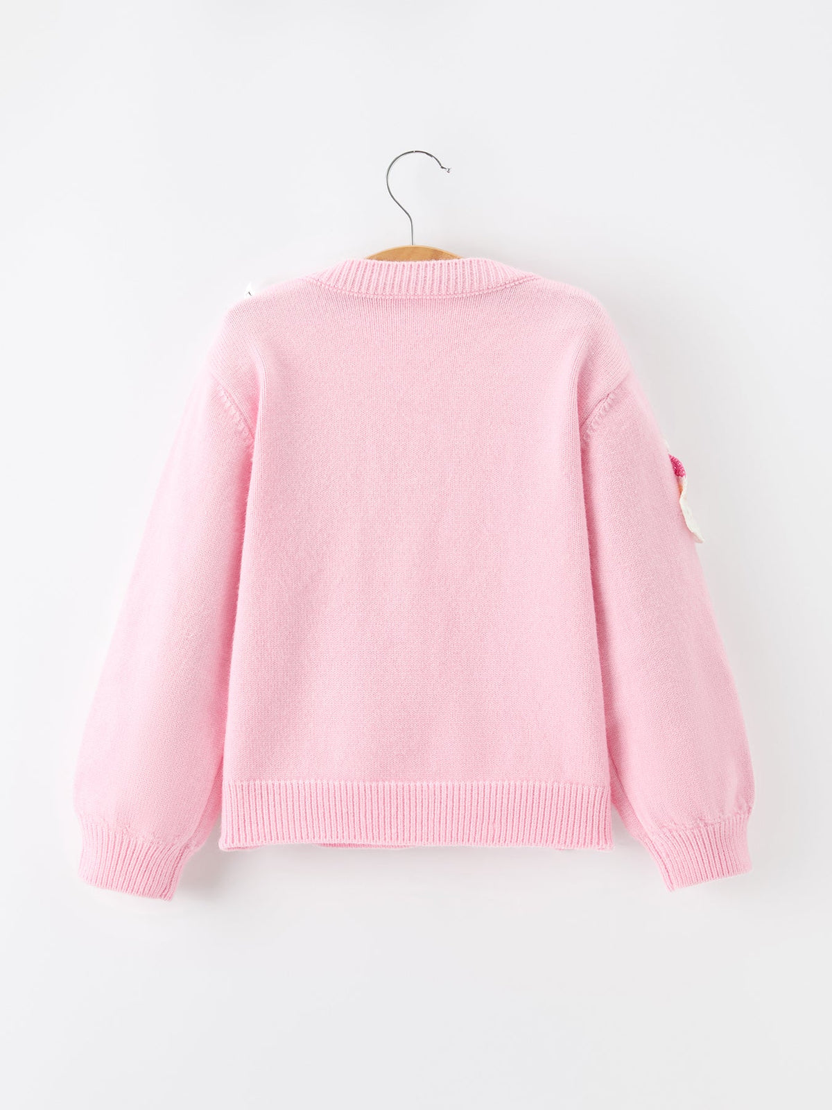 Santa Bow Knit Cardigan Sweater