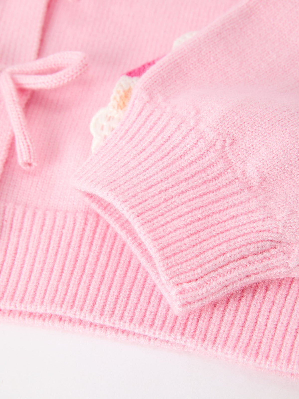 Santa Bow Knit Cardigan Sweater