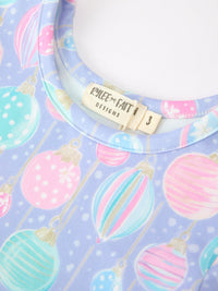 Christmas Ornament Print Twirl Dress