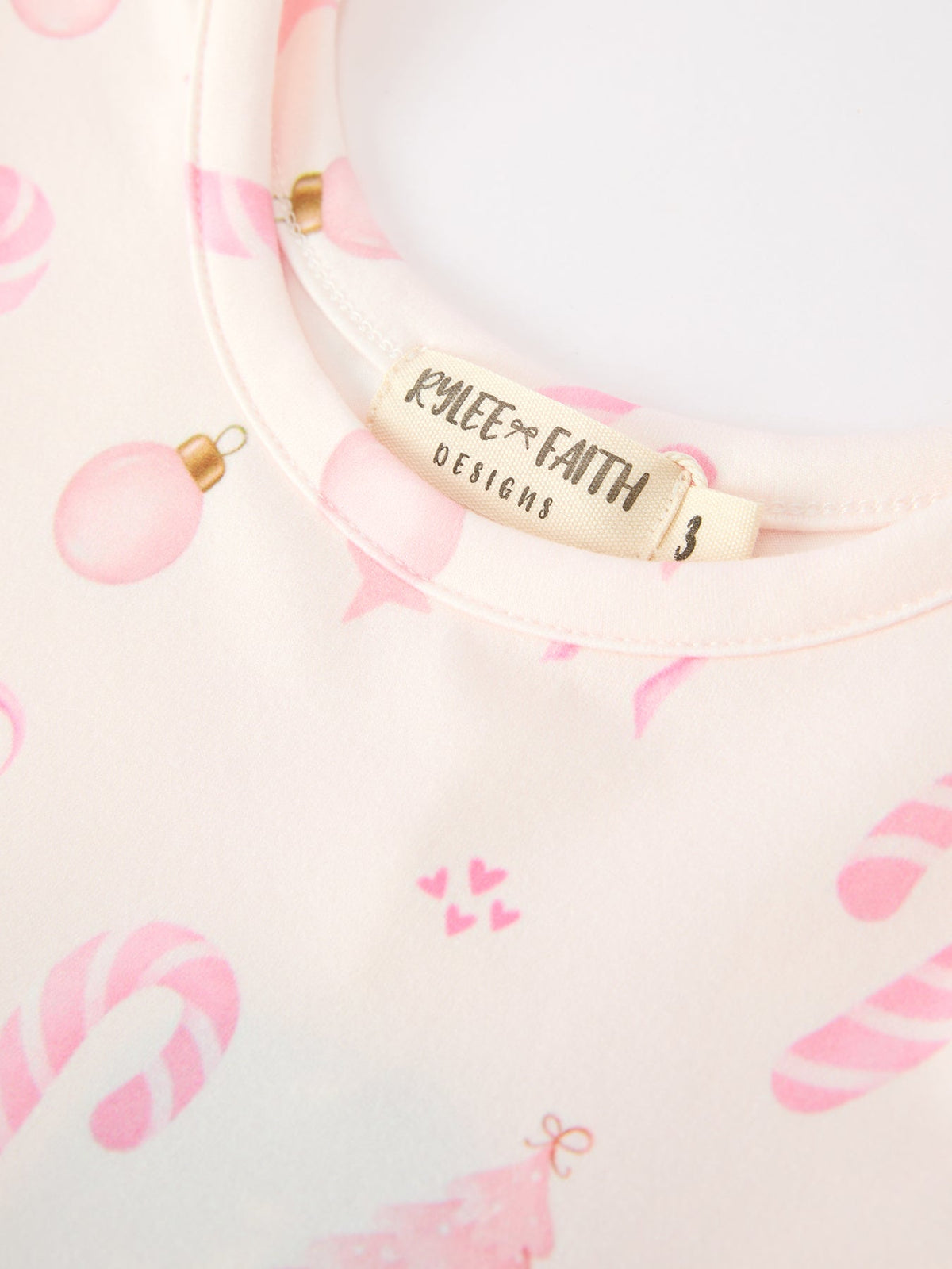 Christmas Ornament Print Flare Dress
