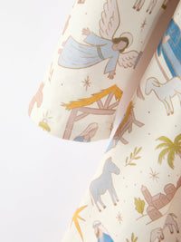 Nativity Print Twirl Long Sleeve Dress