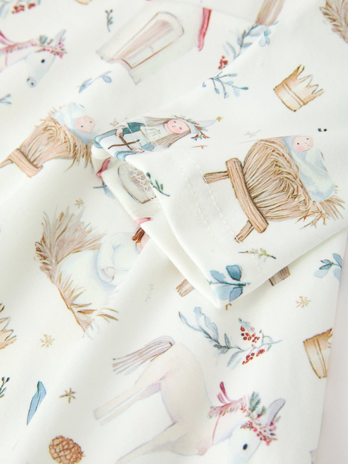 Nativity Scene Winter Print Twirl Dress