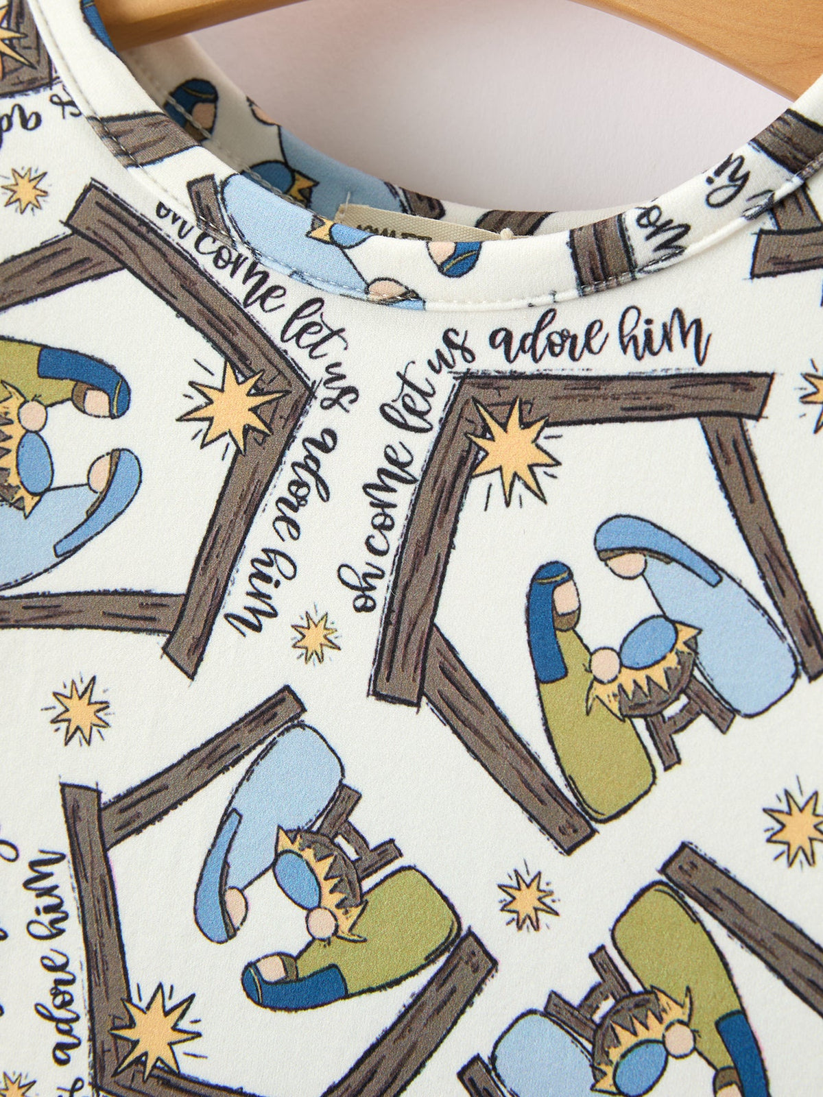 Nativity Scene Print Twirl Dress