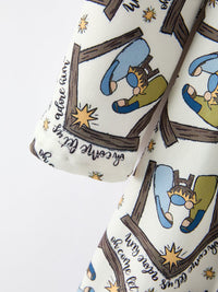 Nativity Scene Print Twirl Dress
