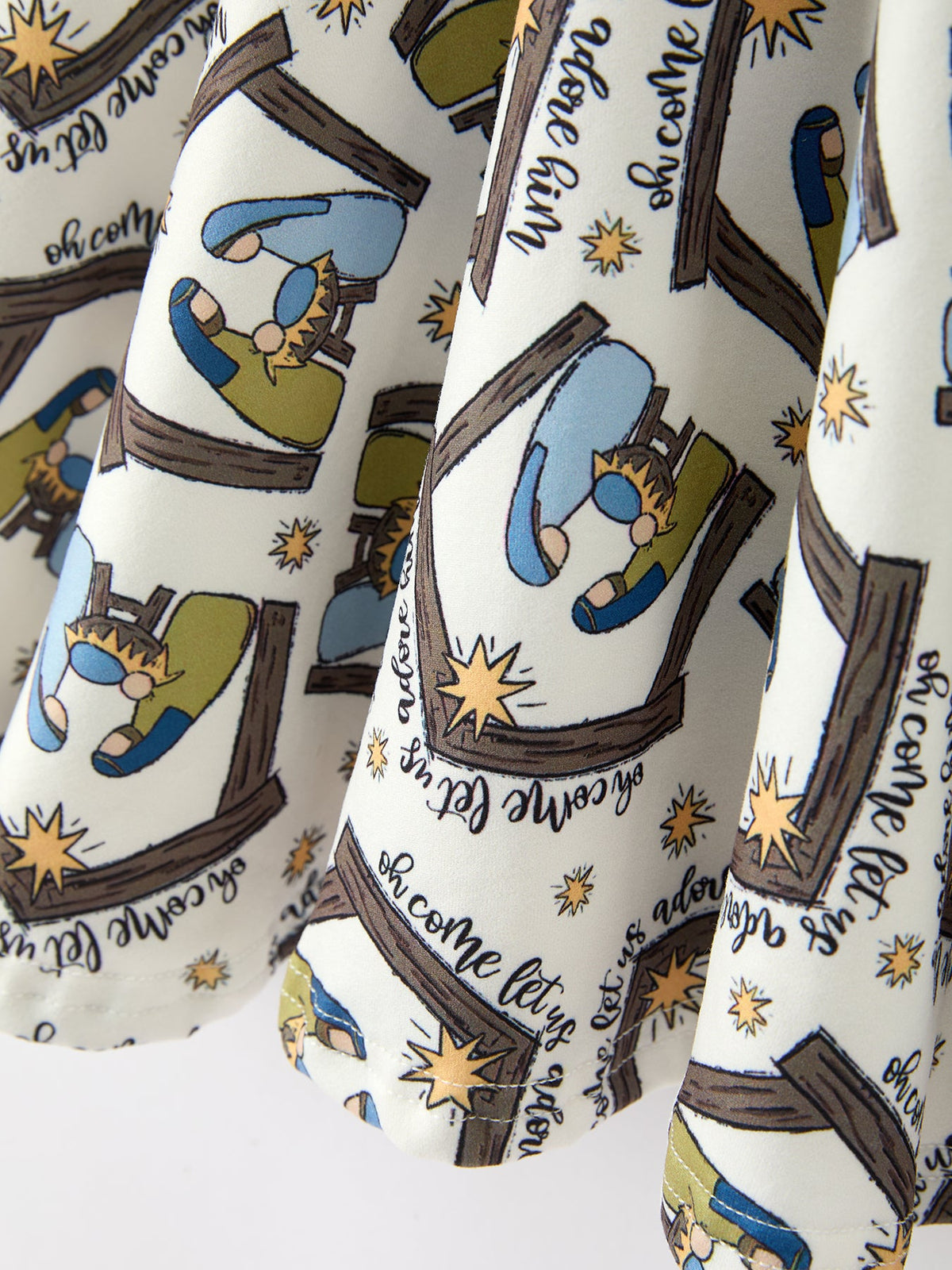 Nativity Scene Print Twirl Dress