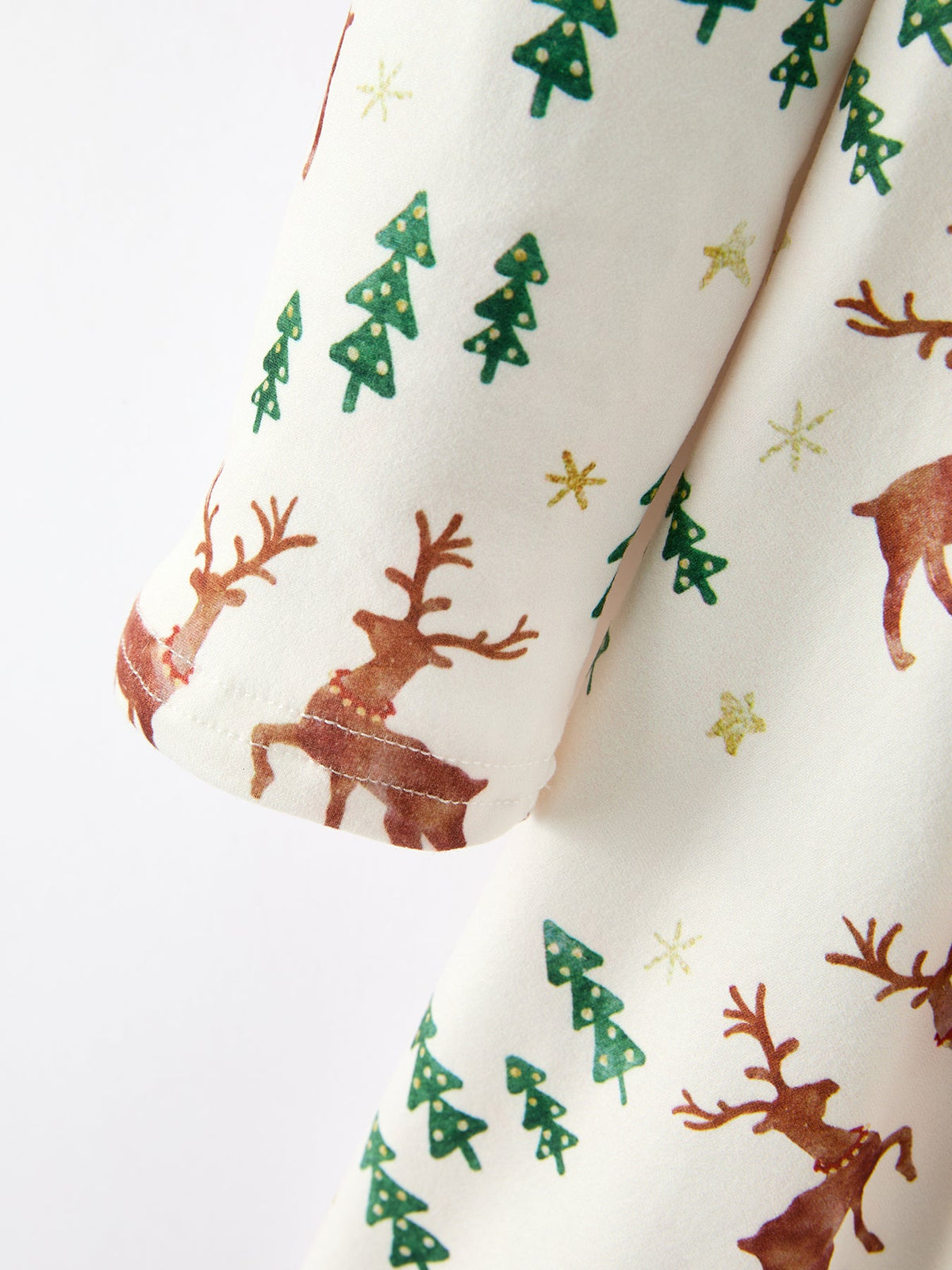 Deer & Pine Tree Holiday Twirl Dress