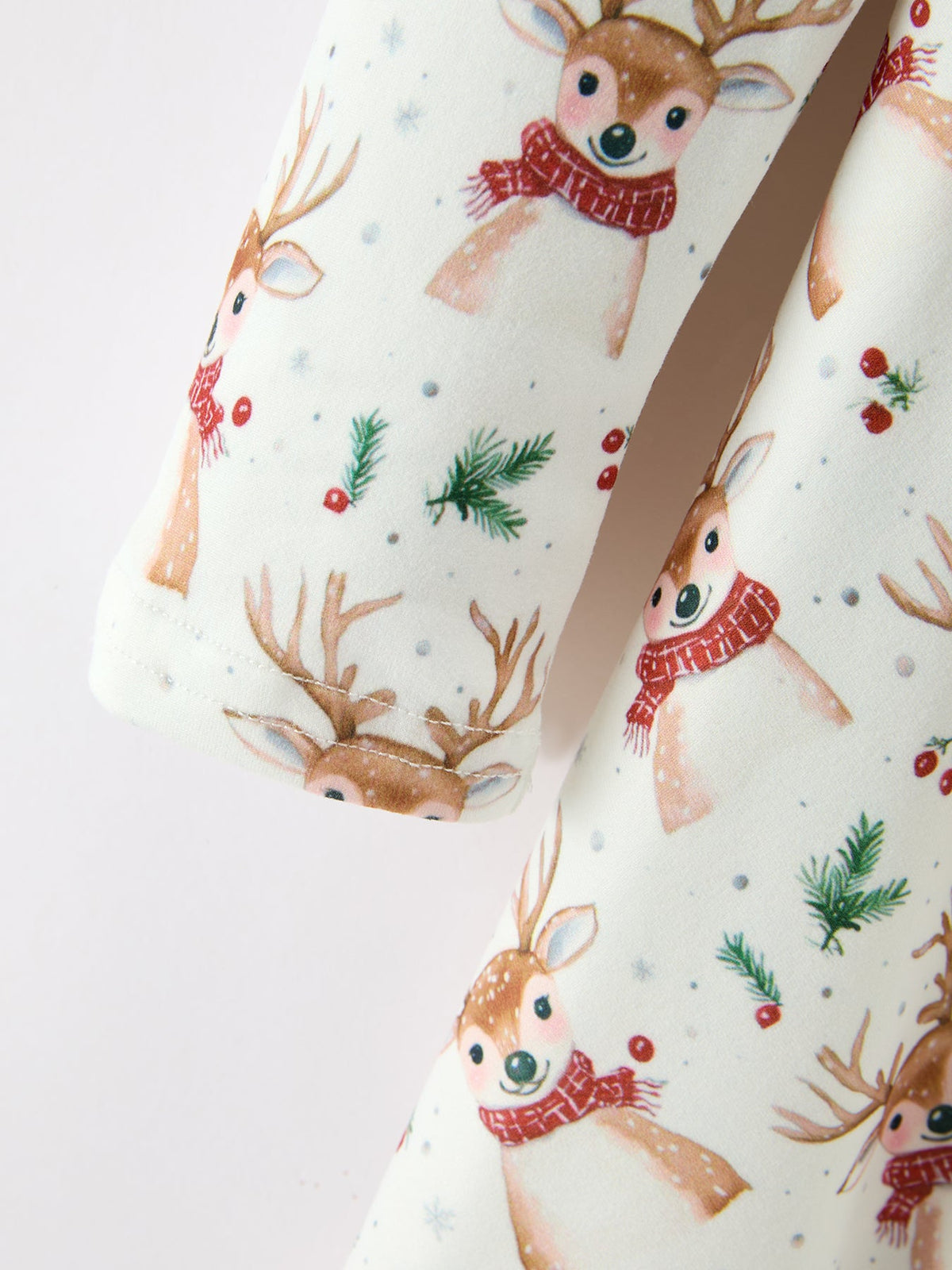 Reindeer Christmas Twirl Long Sleeve Dress