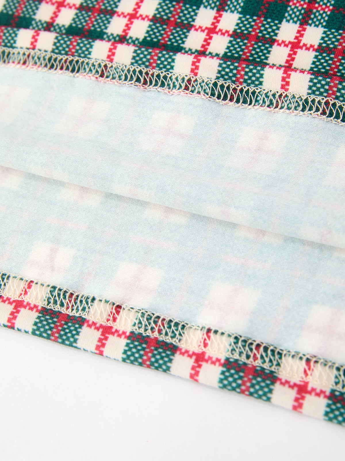 Christmas Plaid Embroidered Dress Wreath Collar