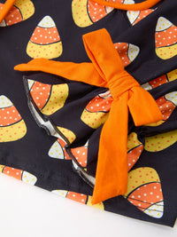 Halloween Candy Corn Mommy and Me Pajama Set Matching Lounge Set
