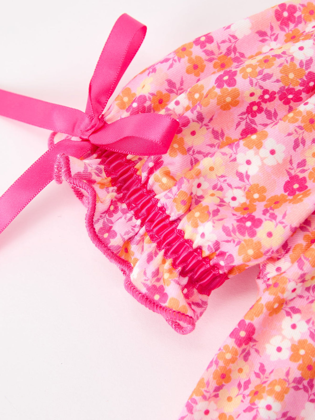 Fall Floral Smocked Bubble Romper