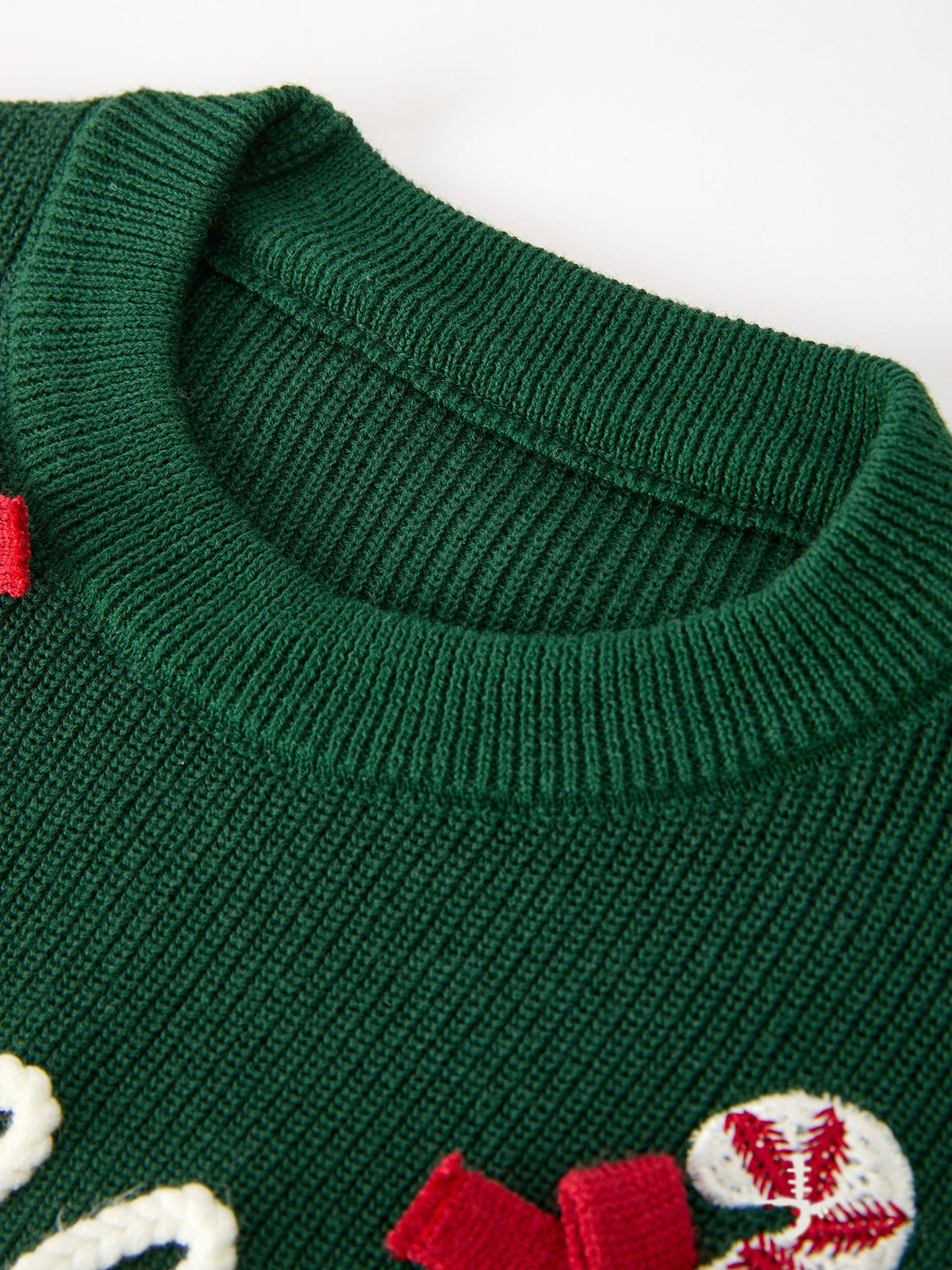 Jolly Candy Cane Bow Knit Sweater