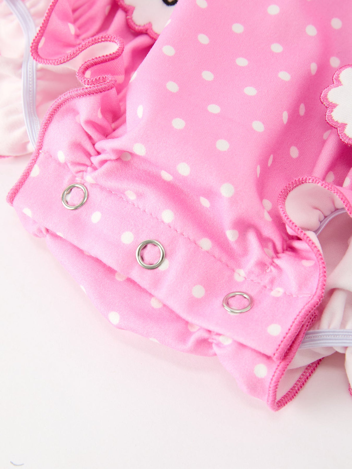 Christmas Santa Bow Peter Pan Collar Romper