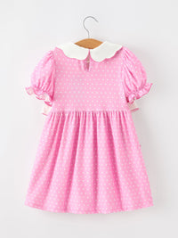 Christmas Santa Bow Peter Pan Collar Dress