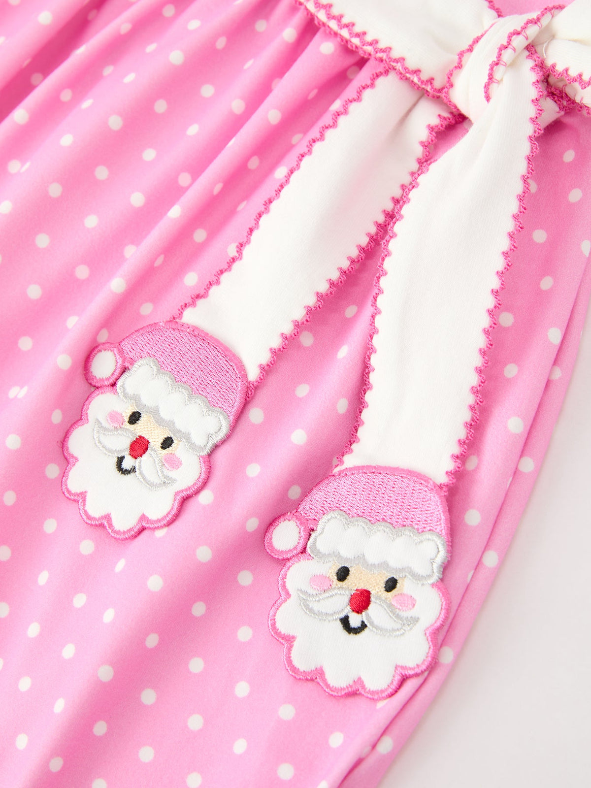Christmas Santa Bow Peter Pan Collar Dress