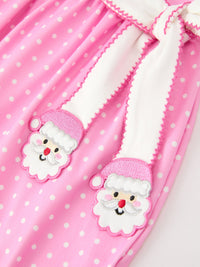 Christmas Santa Bow Peter Pan Collar Dress
