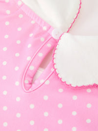 Christmas Santa Bow Peter Pan Collar Dress