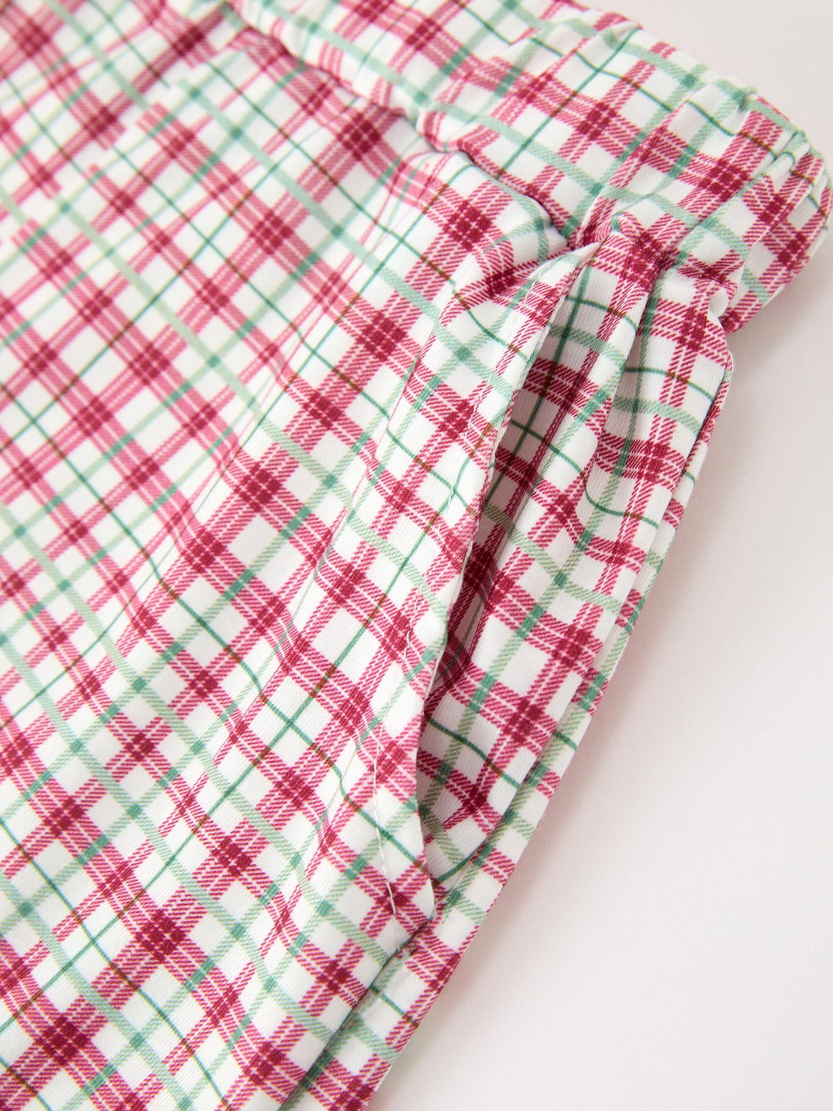 Pumpkin Boys Outfit Set Red Tee Plaid Shorts Set
