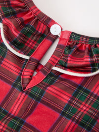 Puppy Smocked Ruffle Collar Dress
