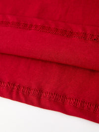 Reindeer Smocked Red Bow Dress
