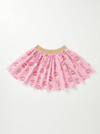 Santa Candy Cane Print Tutu Skirt