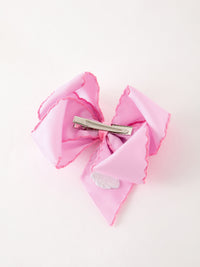 Ghost Embroidered 6.25" Hair Bow