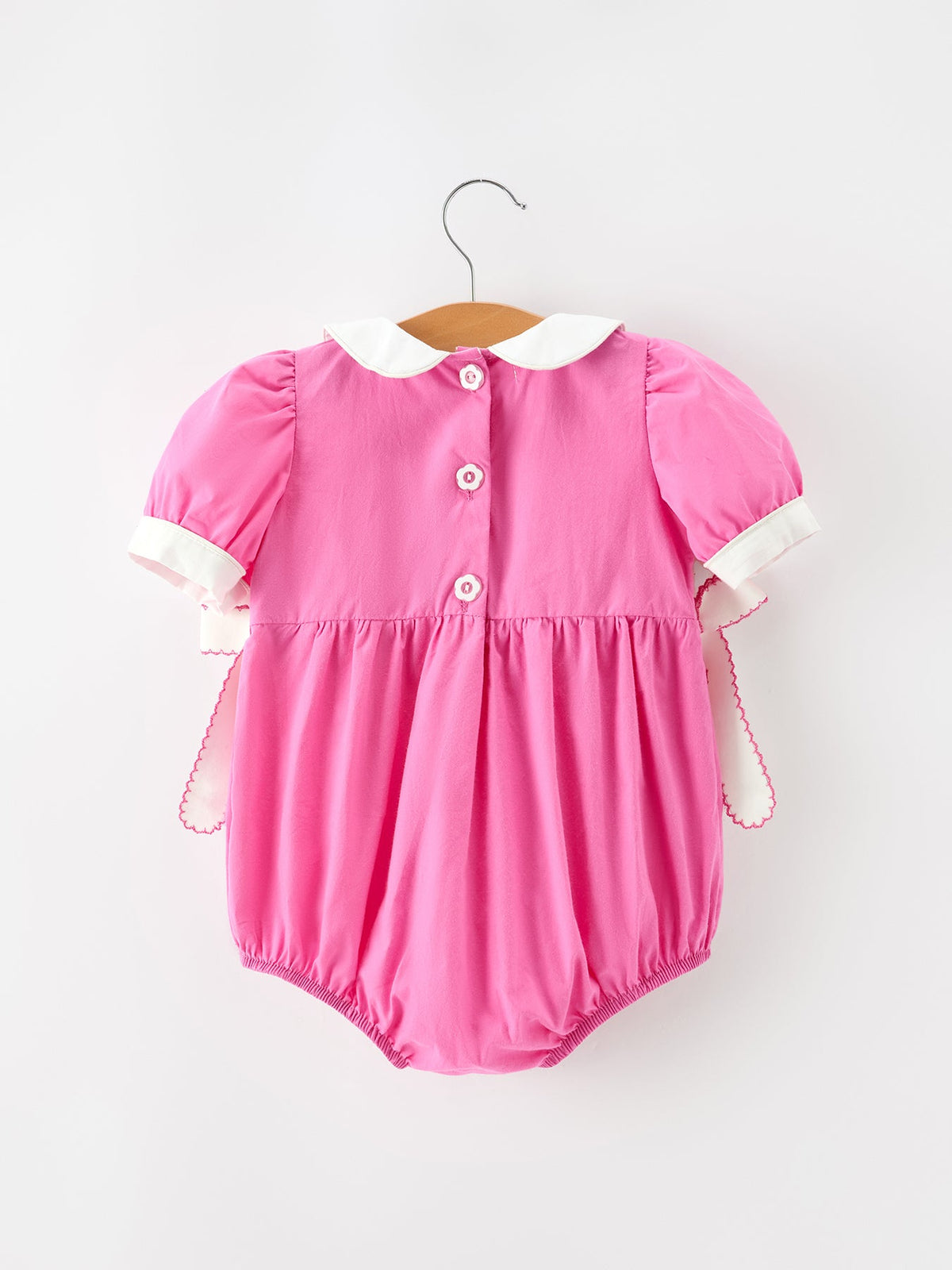 Floral Smocked Bow Bubble Romper
