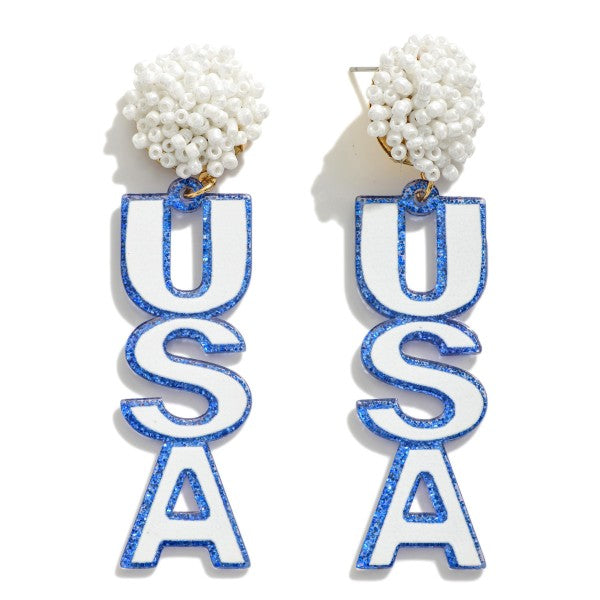 USA Drop Earrings (3 colors)