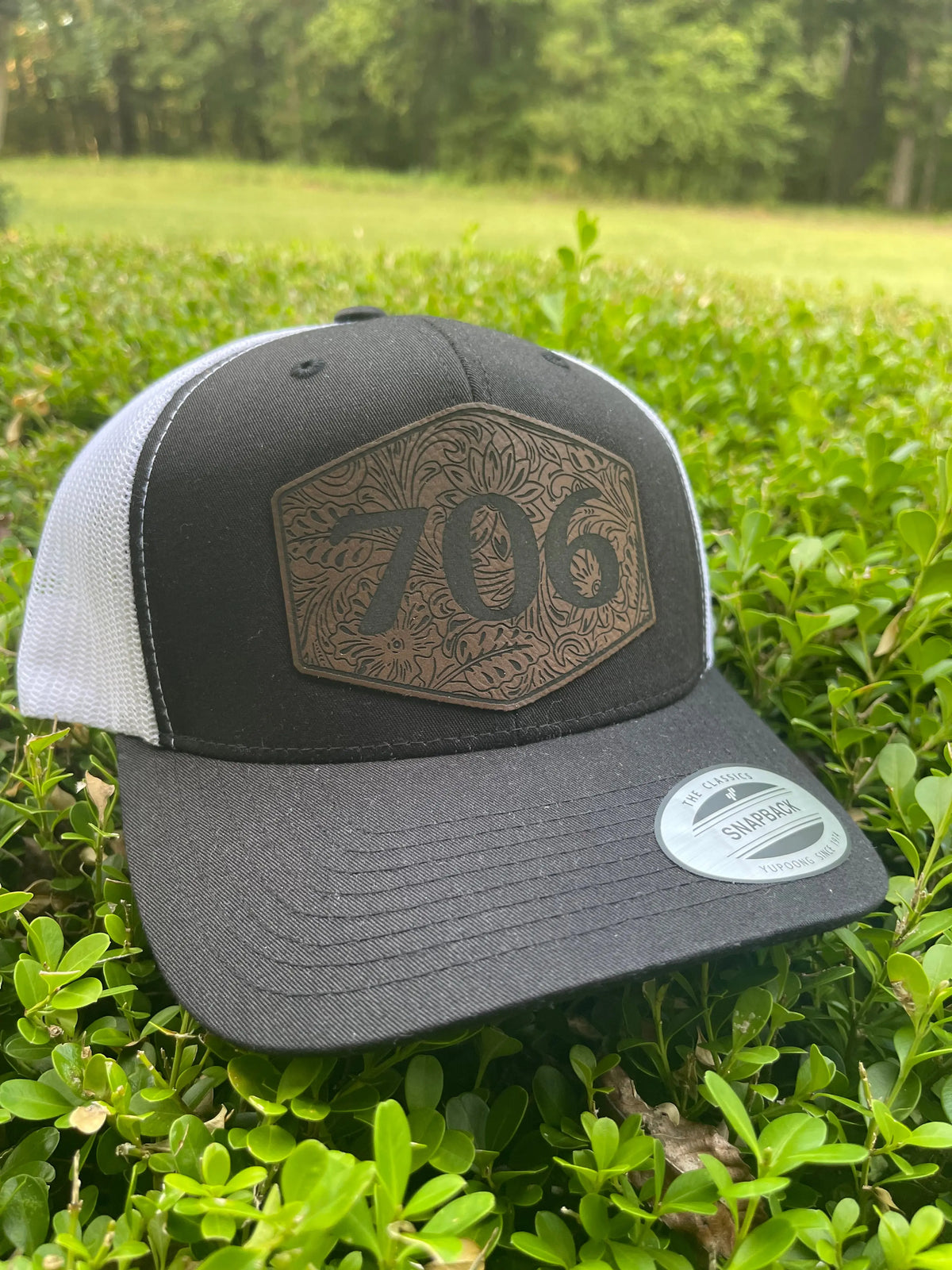 Area Code Leatherette Patch Hat - Essential Southern Charm