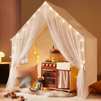 Tiny Land® Kids Tent – Large Cozy Tent with Star Lights