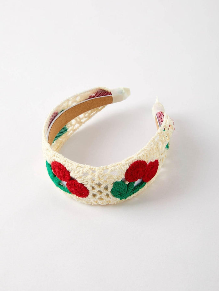 Sweet Cherry Crochet Headband - Essential Southern Charm