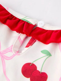 Cherry Bow Girls' Dress - Essential Southern Charm