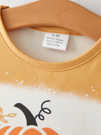 Fall Thanksgiving Halloween 3 pieces Short sleeve O-neck T-shirt
