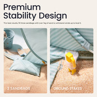Tiny Land® One-Stop Beach Toy & Tent Set