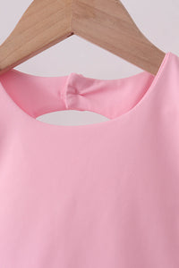 Scalloped active skorts set - Pink