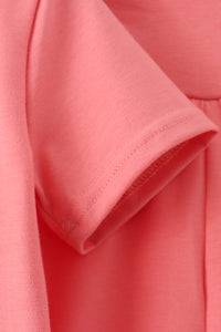 Scalloped active pants set - Coral