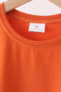 Scalloped active pants set - Orange