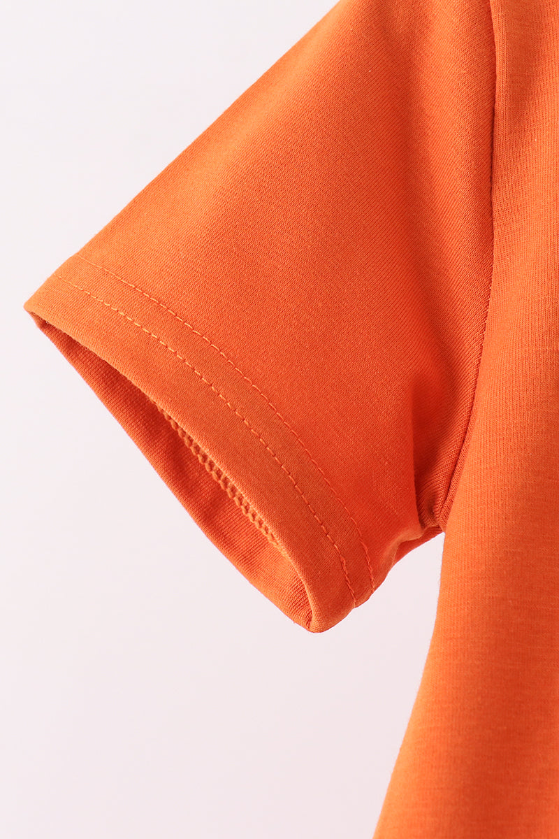 Scalloped active pants set - Orange