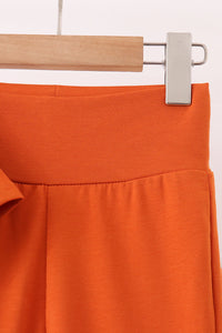 Scalloped active pants set - Orange