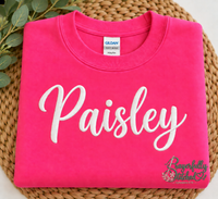 YOUTH & ADULT Personalized Name/1 Word Sweatshirt