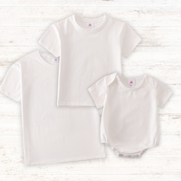 Cream Blank Basic T-Shirt Adult Kids And Baby Bubble - Essential Southern Charm