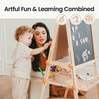 Tiny Land® Caramel Magnitales Easel for Kids