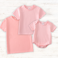 Pink Blank Basic T-Shirt Adult Kids And Baby Bubble - Essential Southern Charm