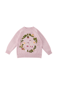 Goose floral crew neck sweater