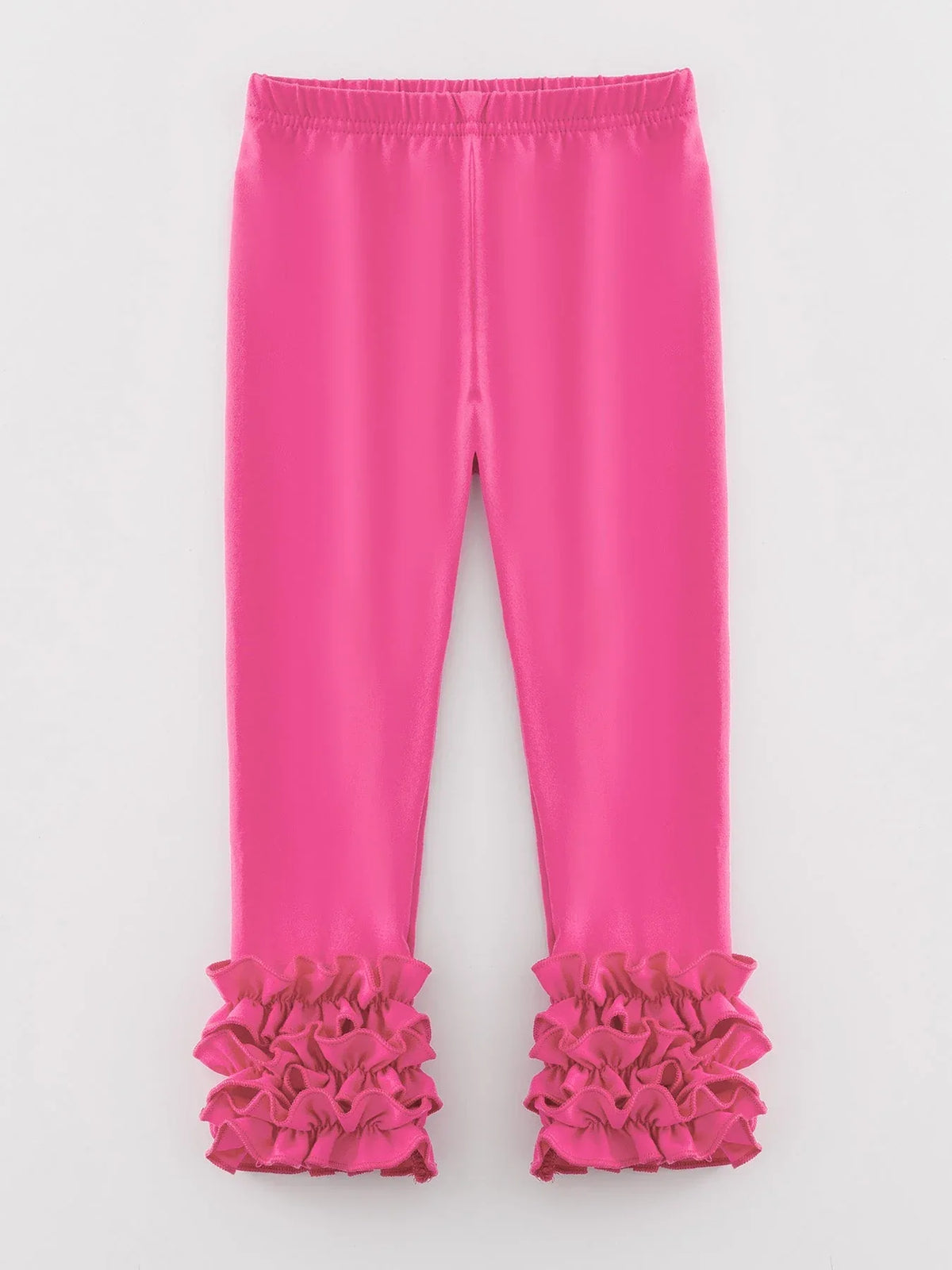 Milk Silk Ruffled Hot Pink Icing Legging - Essential Southern Charm